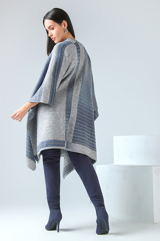 Silver Mist Textured Cape
