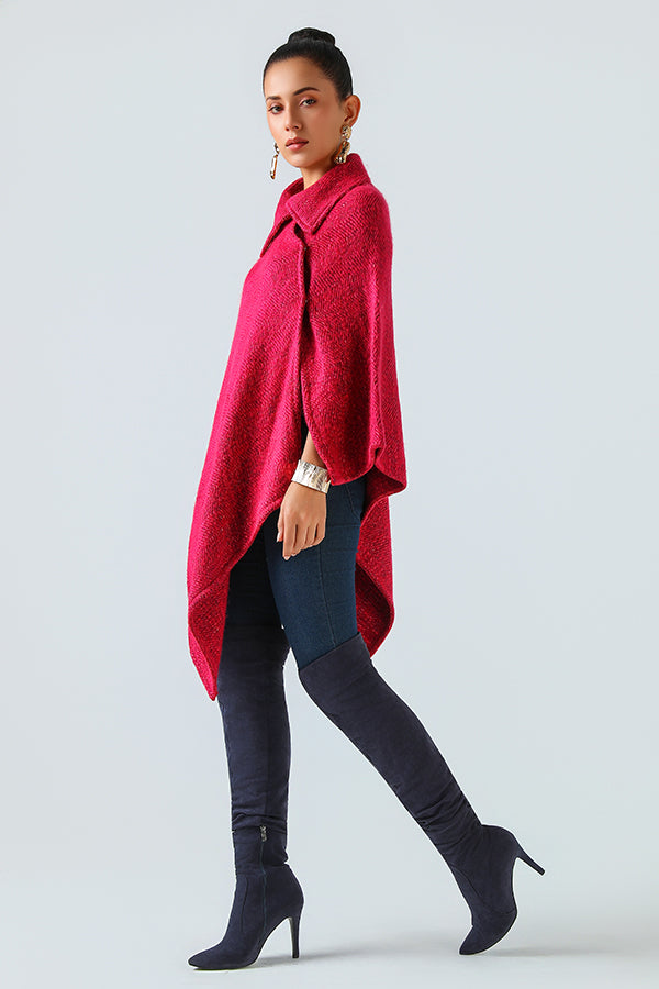Rose Cendré Poncho