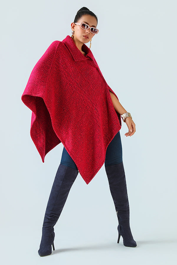 Rose Cendré Poncho