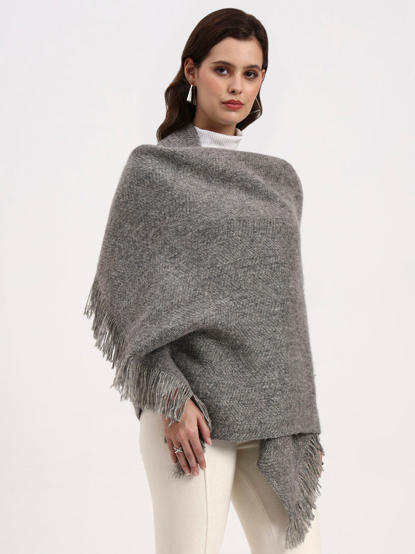 Slate Herringbone Wrap