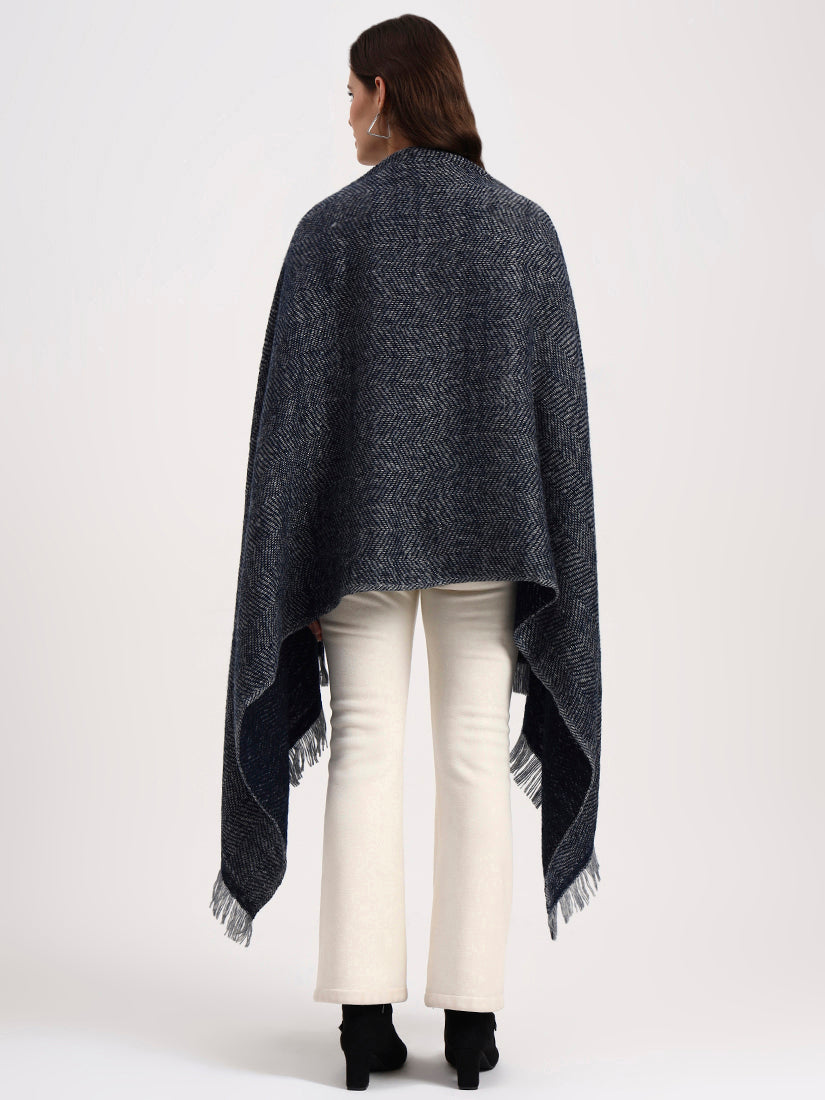 Misty Herringbone Wrap