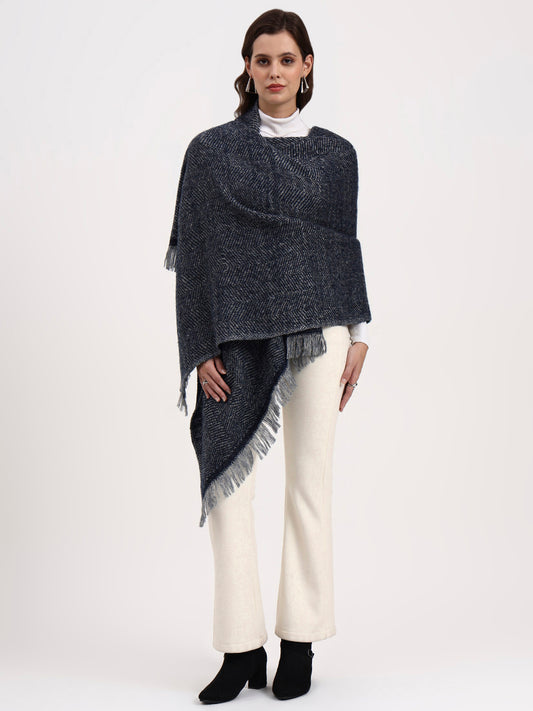 Misty Herringbone Wrap