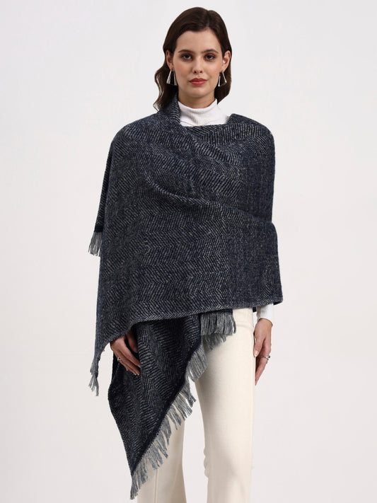 Misty Herringbone Wrap