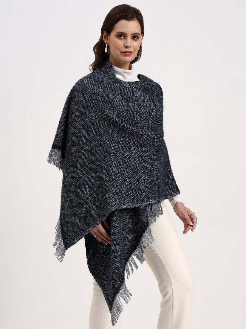 Misty Herringbone Wrap
