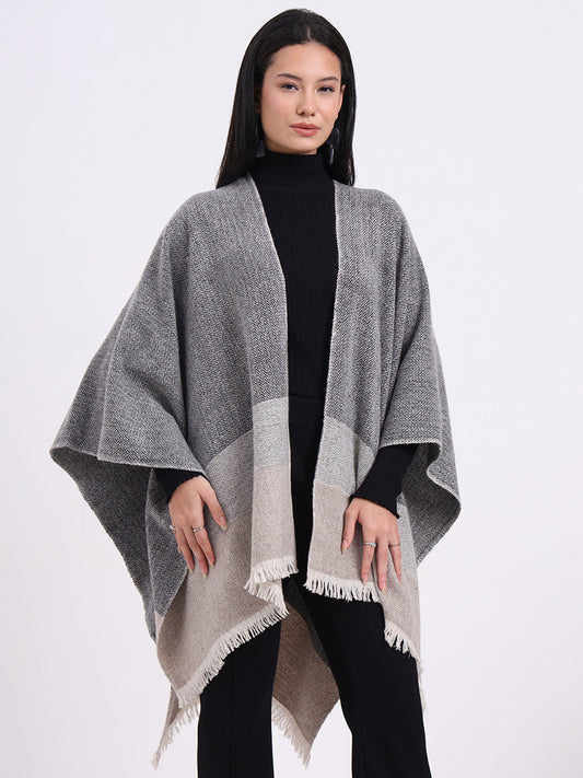 Ashwood Herringbone Handwoven Cape