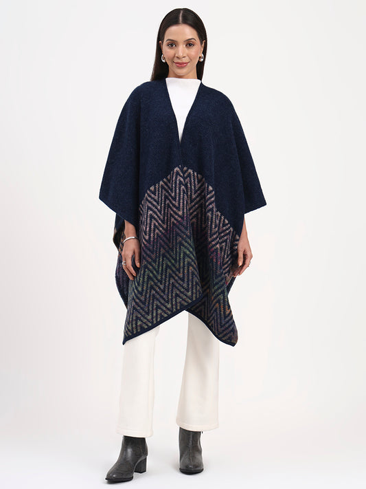 Midnight Prism Chevron Cape