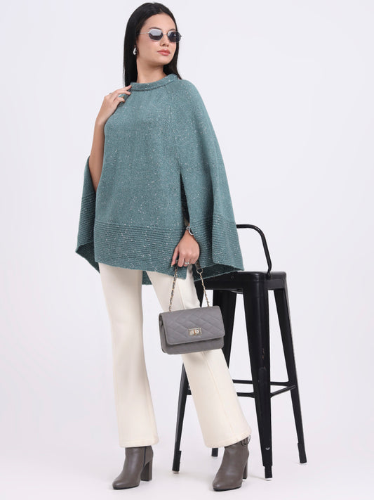 Evergreen Glow Poncho