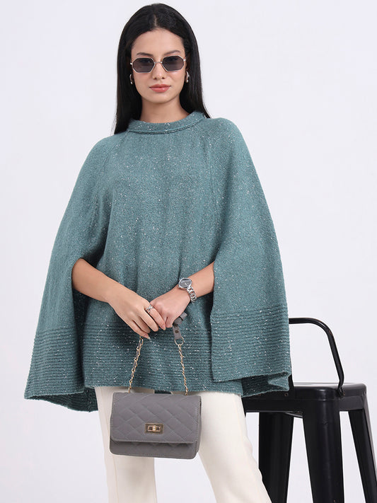 Evergreen Glow Poncho