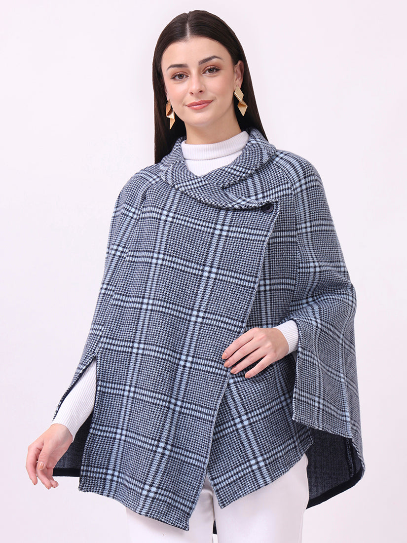 Navy Highlands Poncho