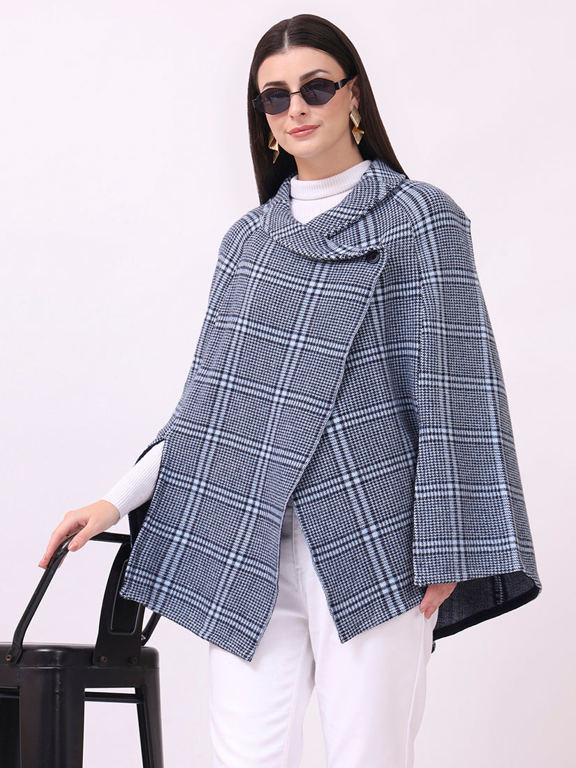 Navy Highlands Poncho