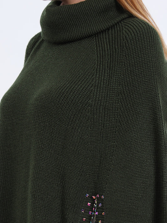 Olive Terra Poncho
