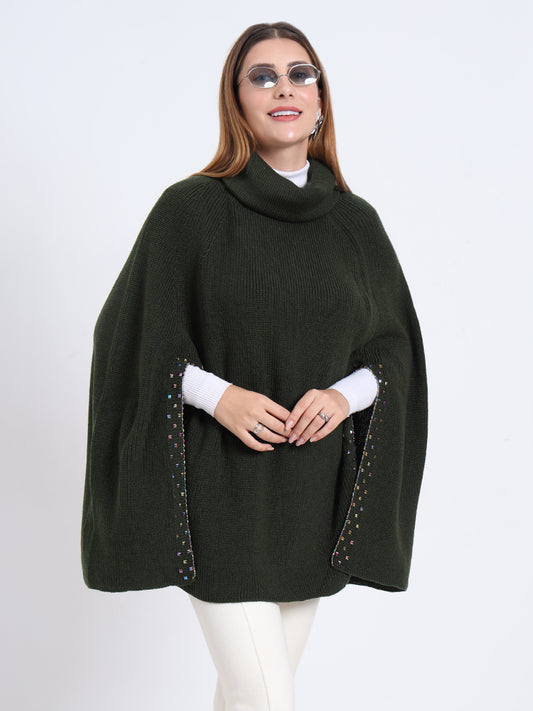 Olive Terra Poncho