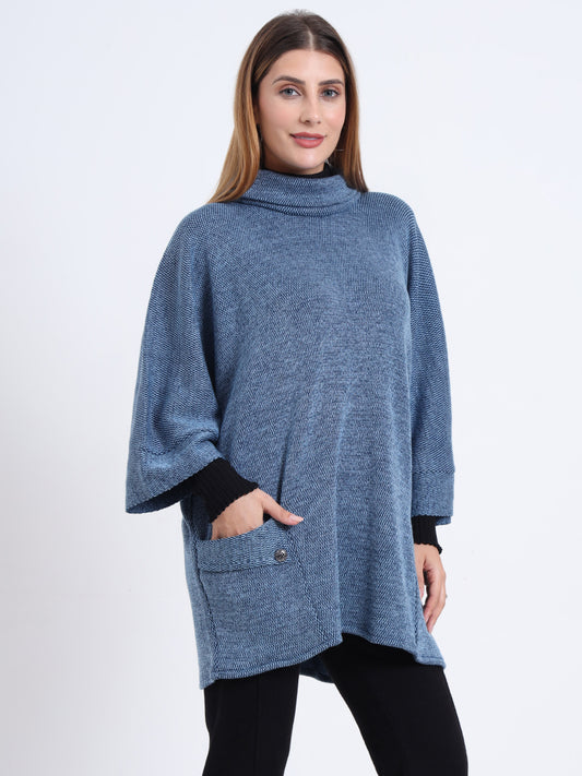 Azure Drift Poncho
