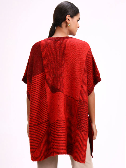 Garnet Shadow Poncho