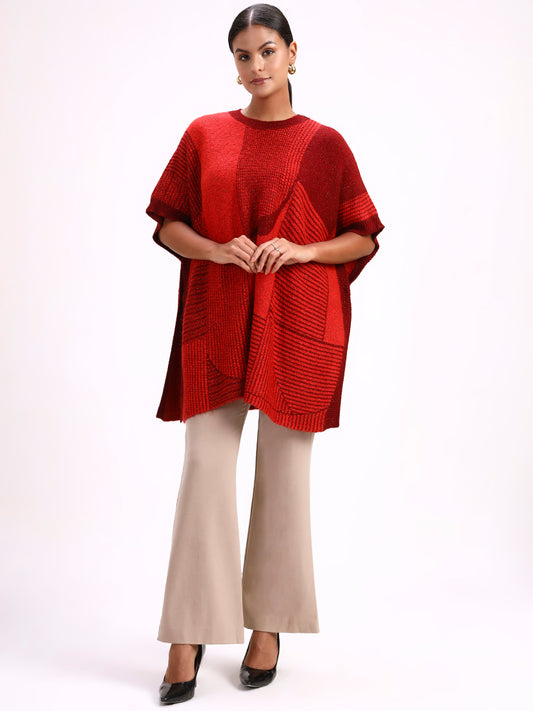 Garnet Shadow Poncho