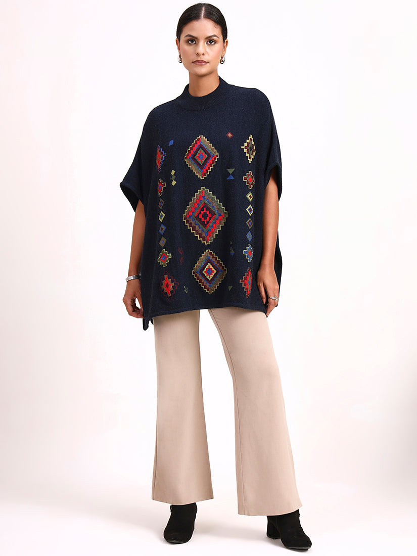 Midnight Mosaic Poncho
