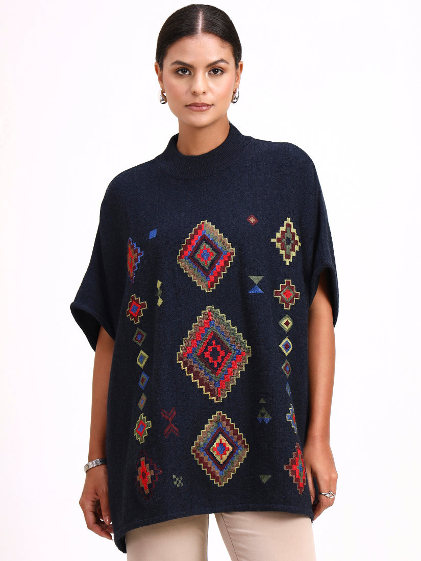 Midnight Mosaic Poncho