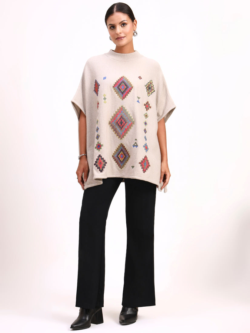 Sable Mosaic Poncho