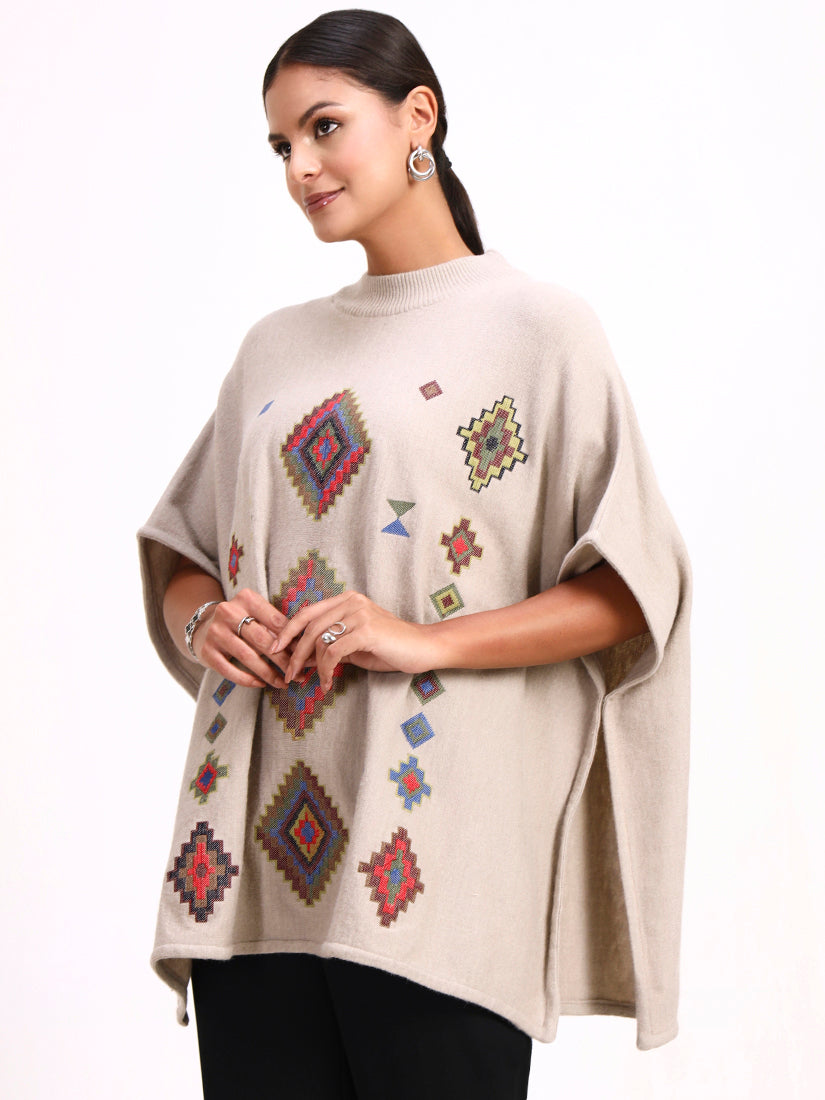 Sable Mosaic Poncho