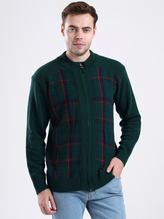 Highland Moss Zip Cardigan