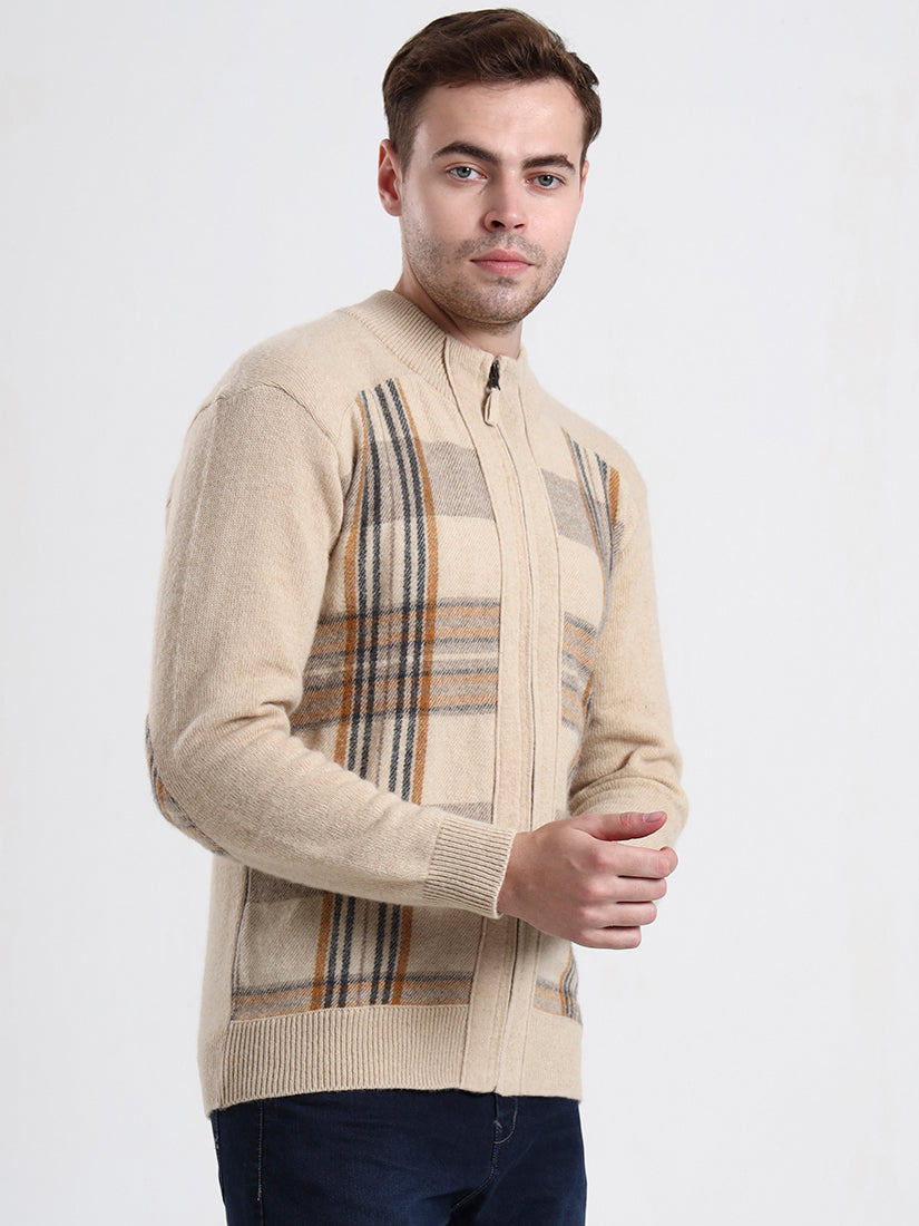 Winter Ivory Check Cardigan