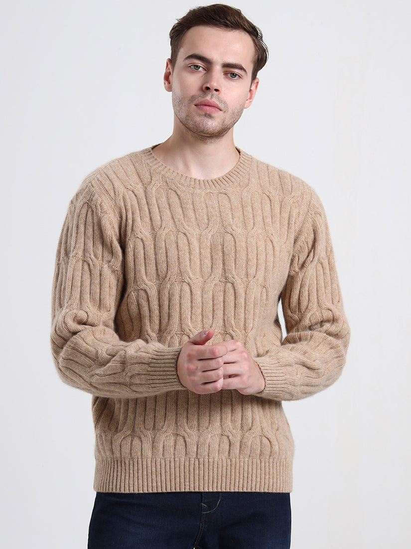 Highland Cable Fawn Sweater