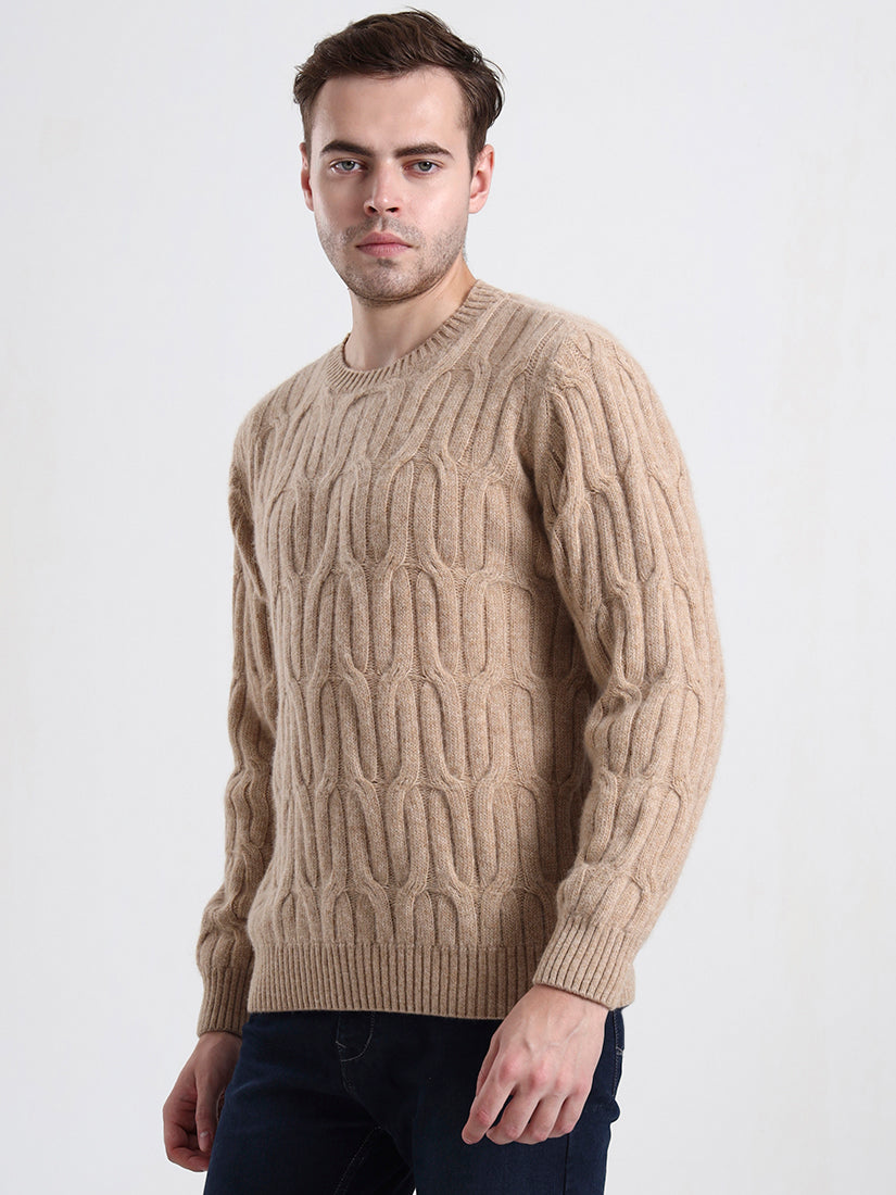 Highland Cable Fawn Sweater