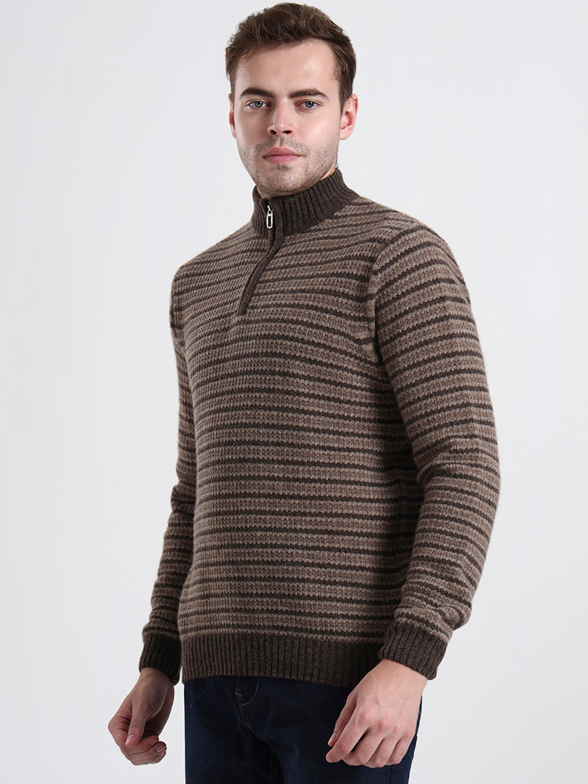 Cedarbrook Striped Lambswool Half-Zip