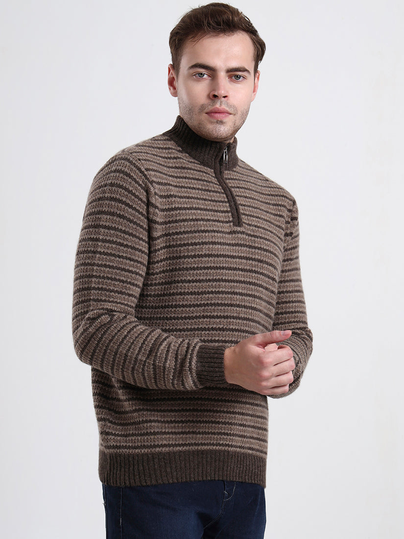 Cedarbrook Striped Lambswool Half-Zip