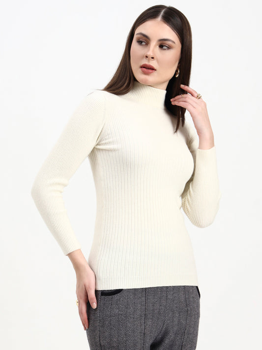 Winter Ivory Knit Skivi