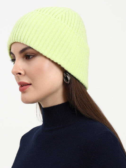 Peridot Brilliance Knit Beanie