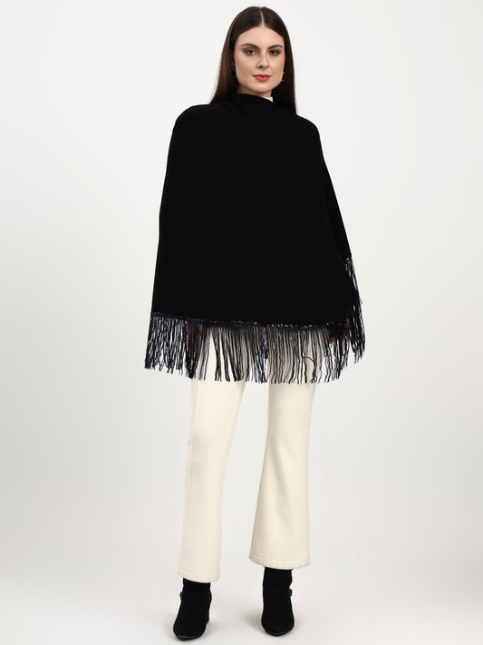 Obsidian Fringe Cape