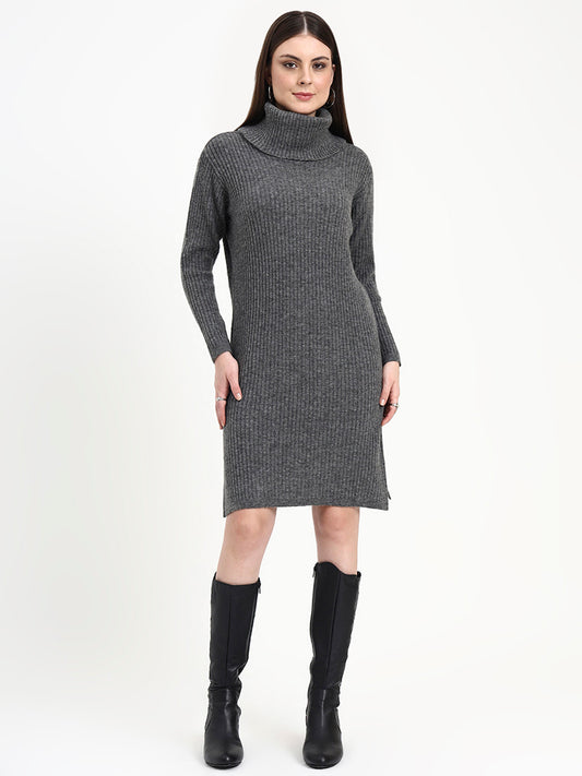 Dove Glen Turtleneck Knit Dress