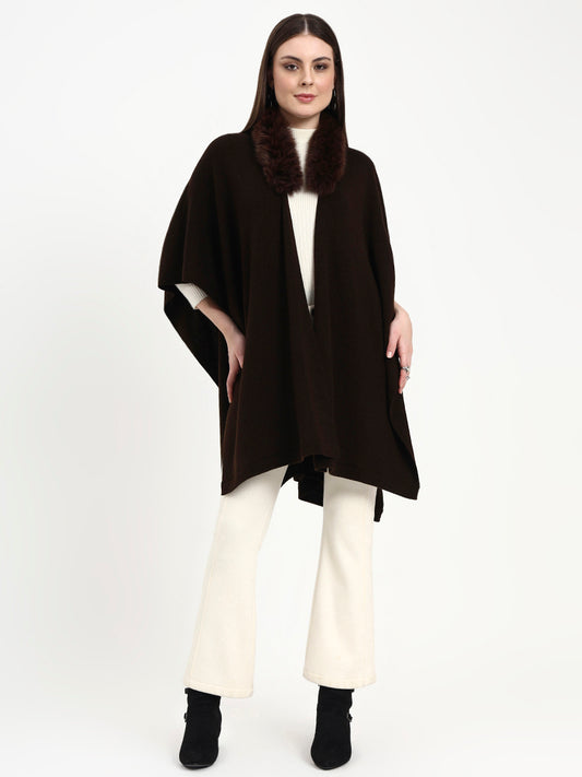 Café Mist Classic Fur Cape