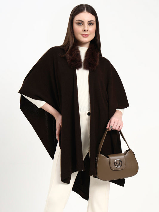Café Mist Classic Fur Cape