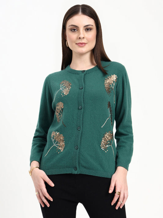 Emerald Moss Fern Cardigan