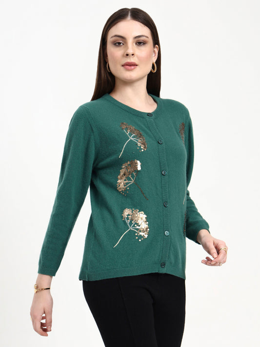 Emerald Moss Fern Cardigan