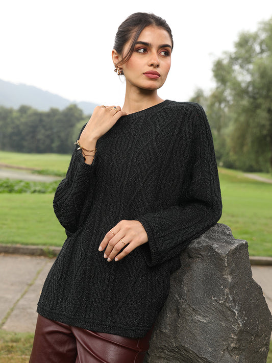 Noir Heritage Cable Knit