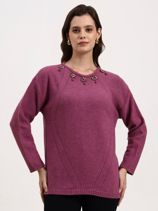 Blushed Aurora Embellished Cardigan