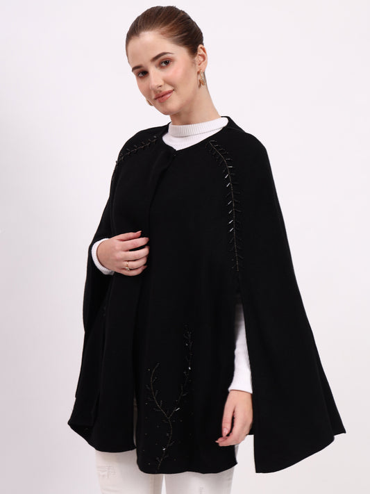 Noir Élan Poncho