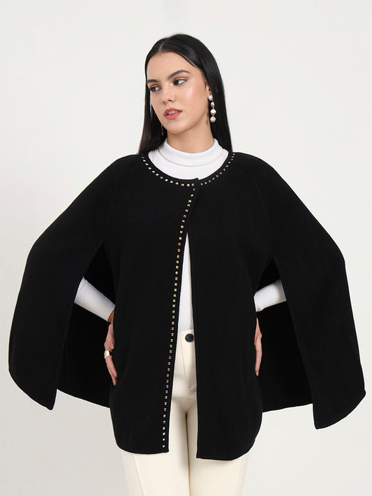 Noir Regent Poncho