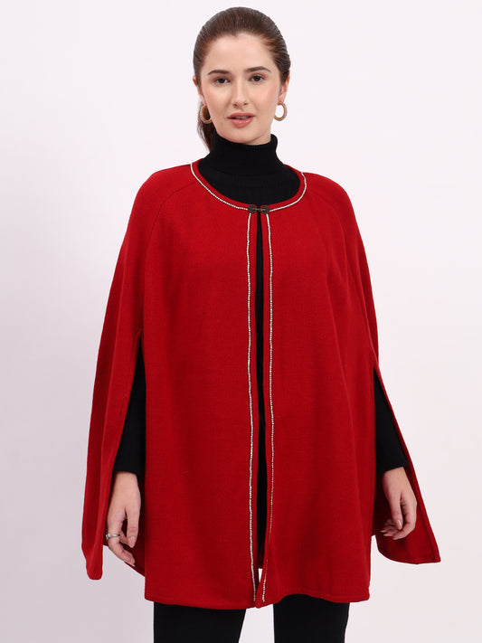 Crimson Monarch Poncho