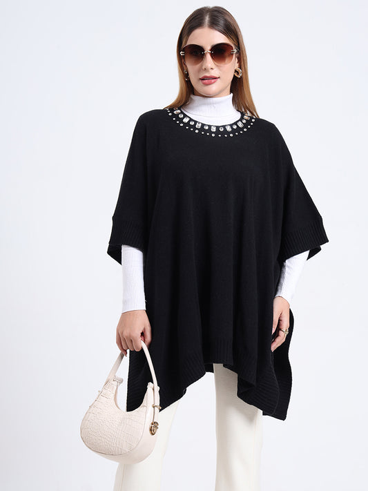 Noir Éclat Poncho