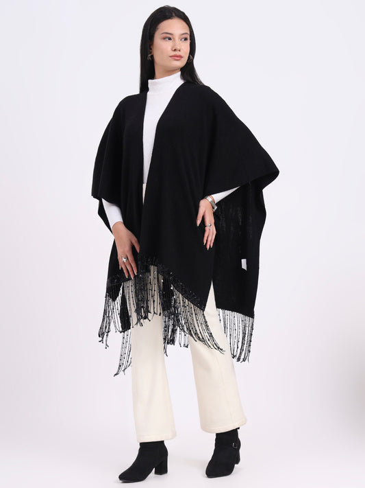 Midnight Fringe Cape