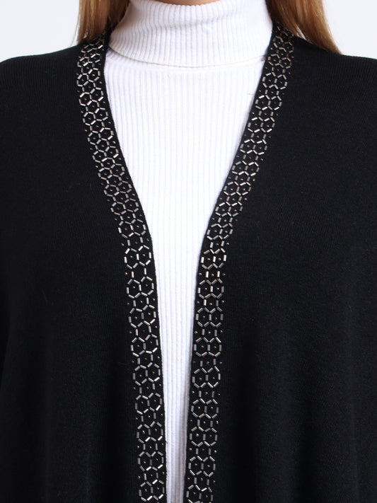 Midnight Hexa Embellished Cape