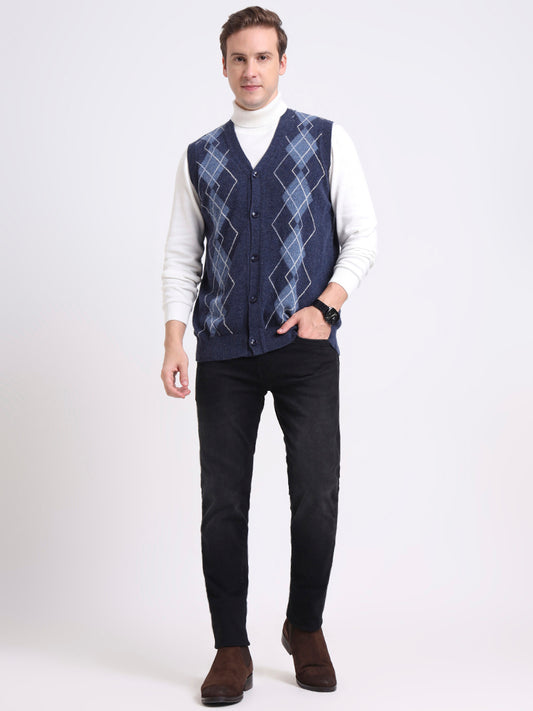 Lochside Midnight Sleeveless Cardigan