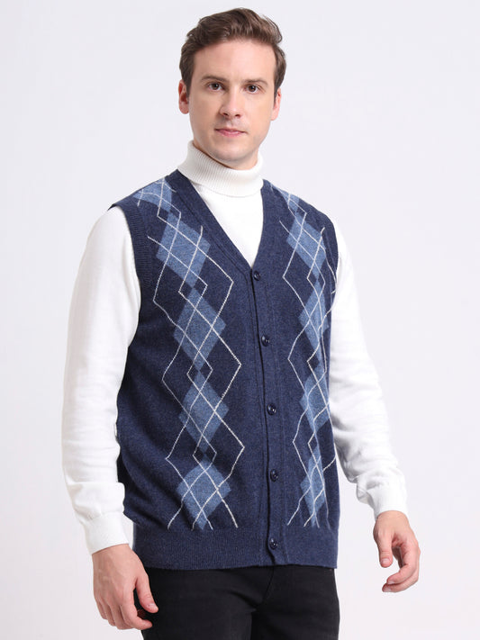 Lochside Midnight Sleeveless Cardigan