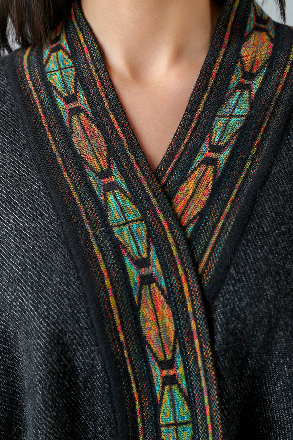 Anthracite Loom Cape