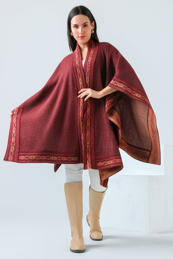 Garnet Loom Cape