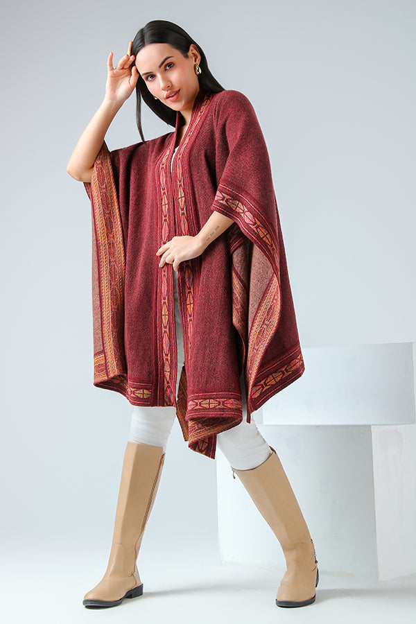 Garnet Loom Cape